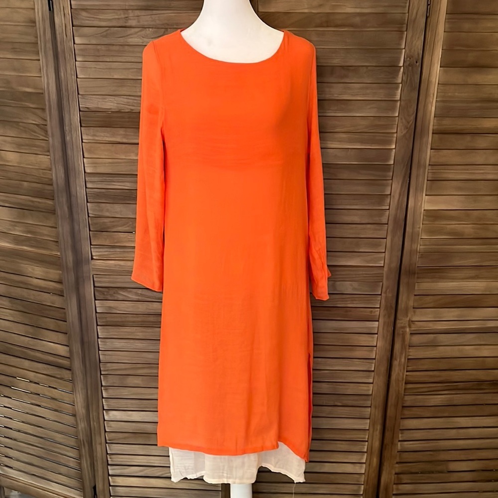 Dayou Tunic style orange dress